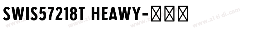 SWis57218T Heawy字体转换